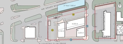 2800 NW Grand Blvd, Oklahoma City, OK à louer Plan de site- Image 1 de 2