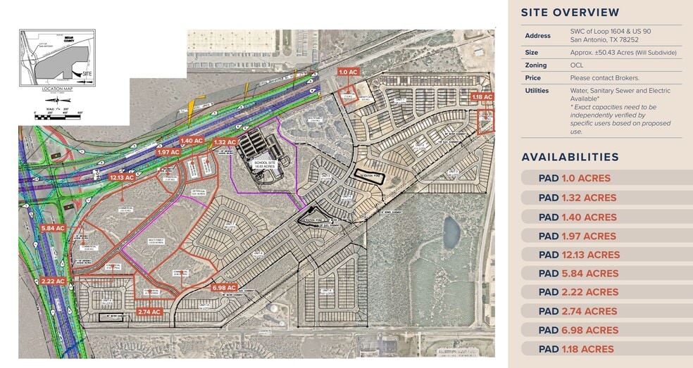 SWC of Loop 1604 & US 90, San Antonio, TX for sale - Site Plan - Image 2 of 5