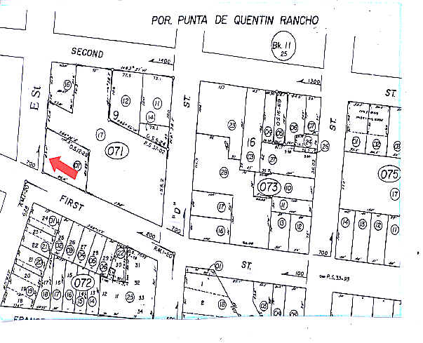 700 E St, San Rafael, CA for lease - Plat Map - Image 2 of 16