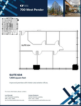 700 W Pender St, Vancouver, BC for lease Floor Plan- Image 1 of 1