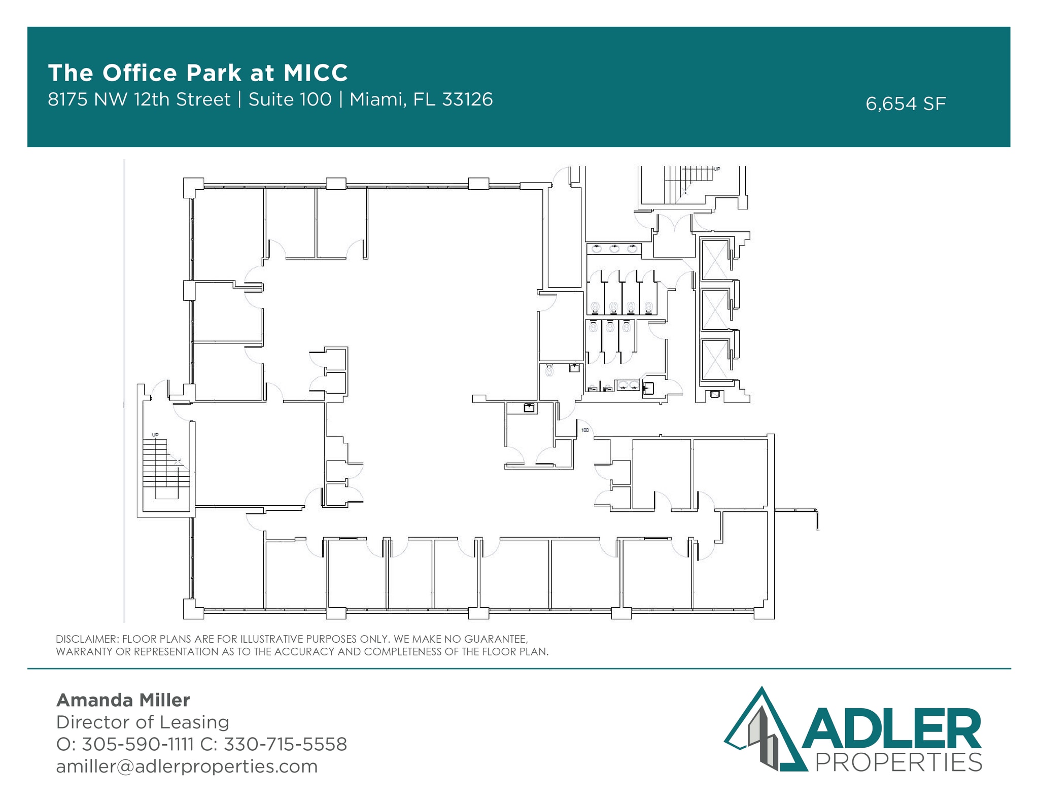 1200 NW 78th Ave, Doral, FL à louer Plan d’étage- Image 1 de 1