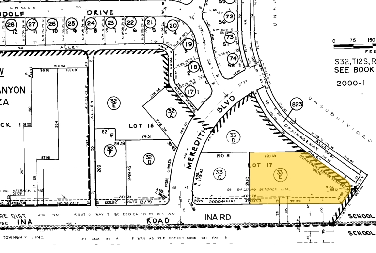 3580 W Ina Rd, Tucson, AZ à vendre - Plan cadastral - Image 1 de 1