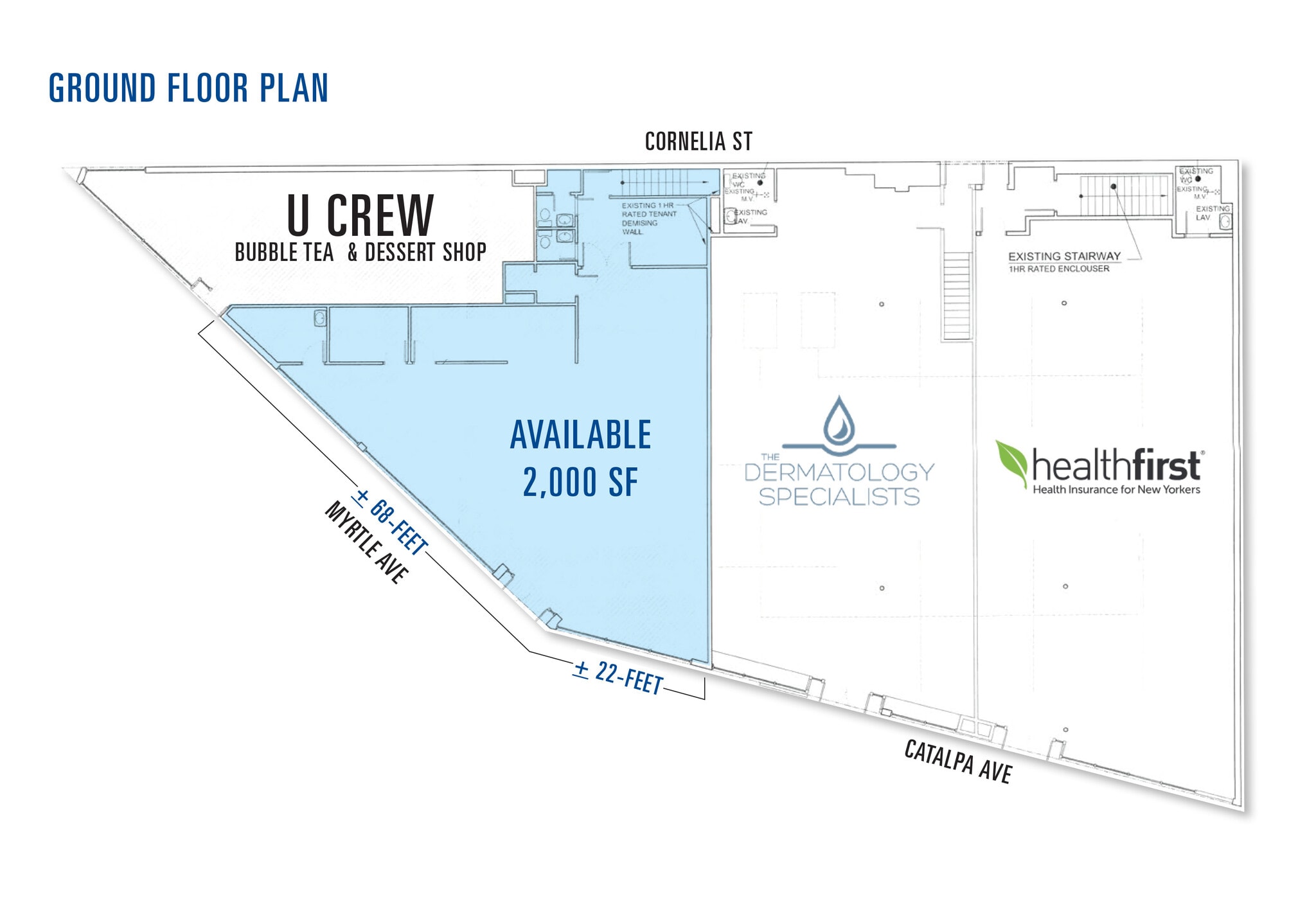 56-23-56-29 Myrtle Ave, Ridgewood, NY for lease Floor Plan- Image 1 of 1