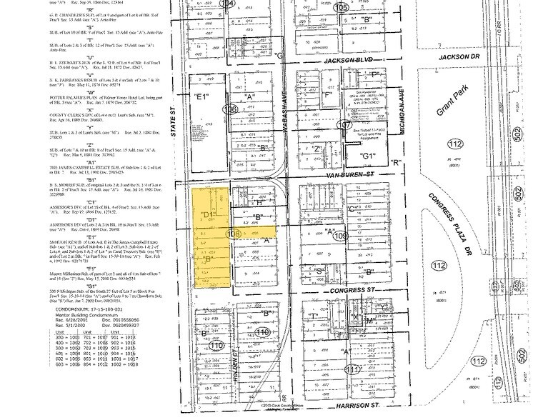401 S State St, Chicago, IL à louer - Plan cadastral - Image 2 de 10