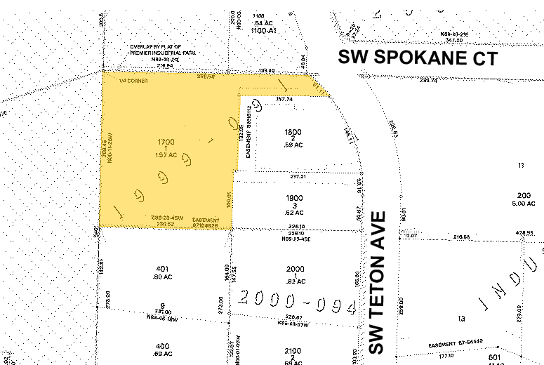 19155-19195 SW Teton Ave, Tualatin, OR for lease - Plat Map - Image 3 of 13