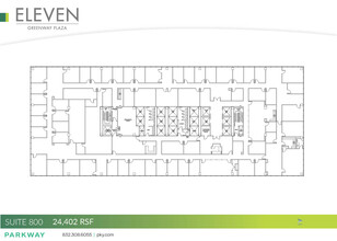 11 Greenway Plz, Houston, TX à louer Plan d  tage- Image 1 de 1