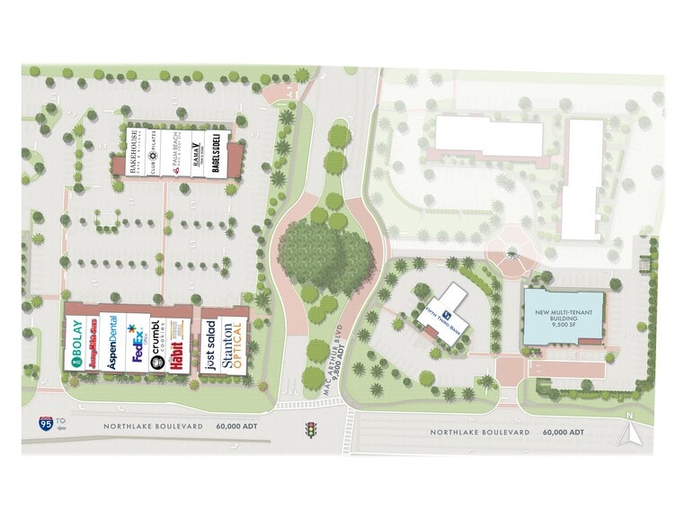 3301-3335 Northlake Blvd, Palm Beach Gdns, Palm Beach Gardens, FL for lease - Site Plan - Image 2 of 9