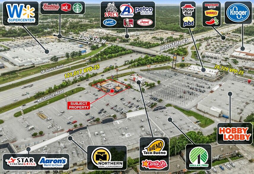 2050 I-45, Conroe, TX à vendre - Aérien - Image 2 de 24