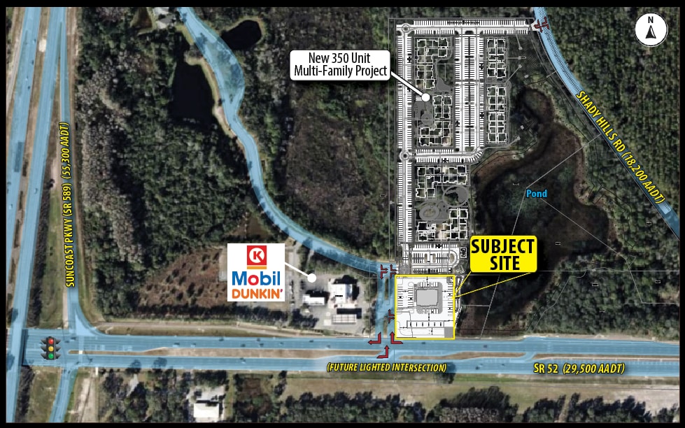 SR 52 & Deerbrook Blvd, Land O' Lakes, FL for lease Aerial- Image 1 of 2