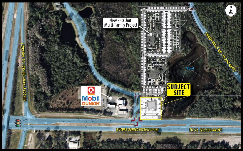 SR 52 & Deerbrook Blvd, Land O' Lakes, FL à louer Aérien- Image 1 de 2