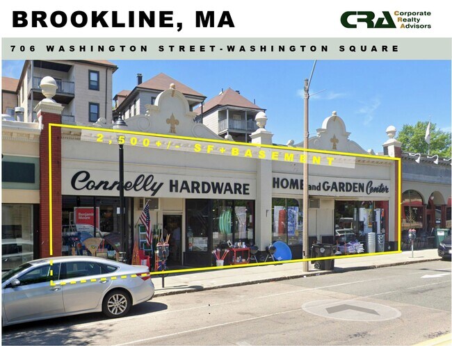 Plus de détails pour 706 Washington St, Brookline, MA - Commerce de détail à louer