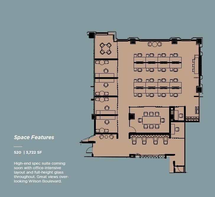 4401 Wilson Blvd, Arlington, VA à louer Plan d’étage- Image 1 de 1