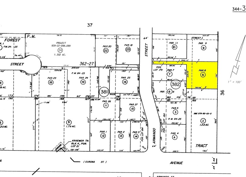 1120 N Armando St, Anaheim, CA for lease - Plat Map - Image 2 of 4