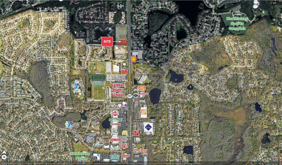 16434 N Dale Mabry Hwy, Tampa, FL for lease - Aerial - Image 3 of 10