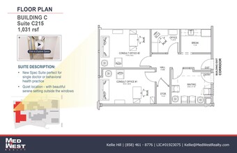 8950 Villa La Jolla Dr, La Jolla, CA for lease Floor Plan- Image 1 of 1