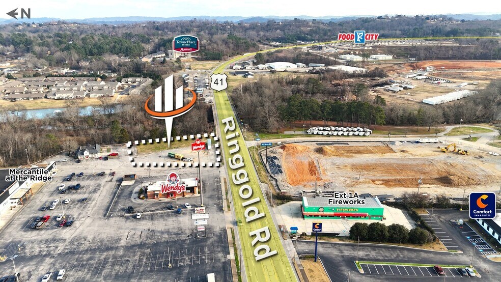 6731 Ringgold Rd, East Ridge, TN à vendre - Photo du bâtiment - Image 2 de 4