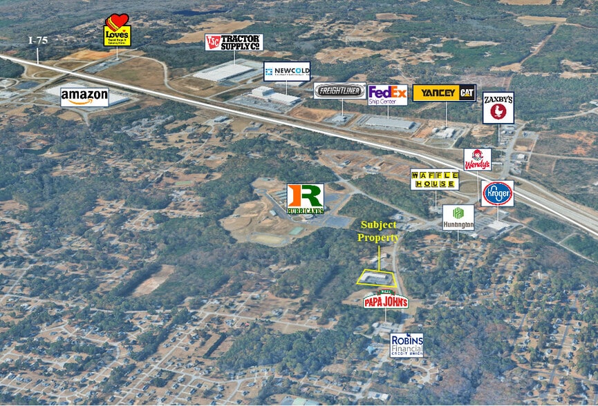 4226 Hartley Bridge Rd, Macon-Bibb, GA for lease - Aerial - Image 3 of 6