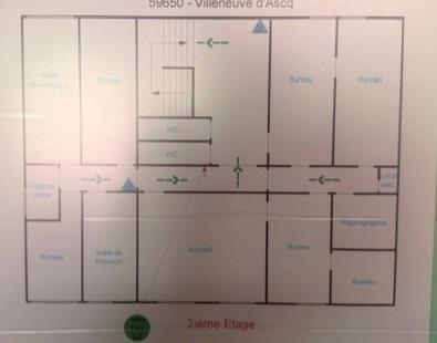 Bureau dans VILLENEUVE-D'ASCQ à vendre - Plan d’étage - Image 2 de 6
