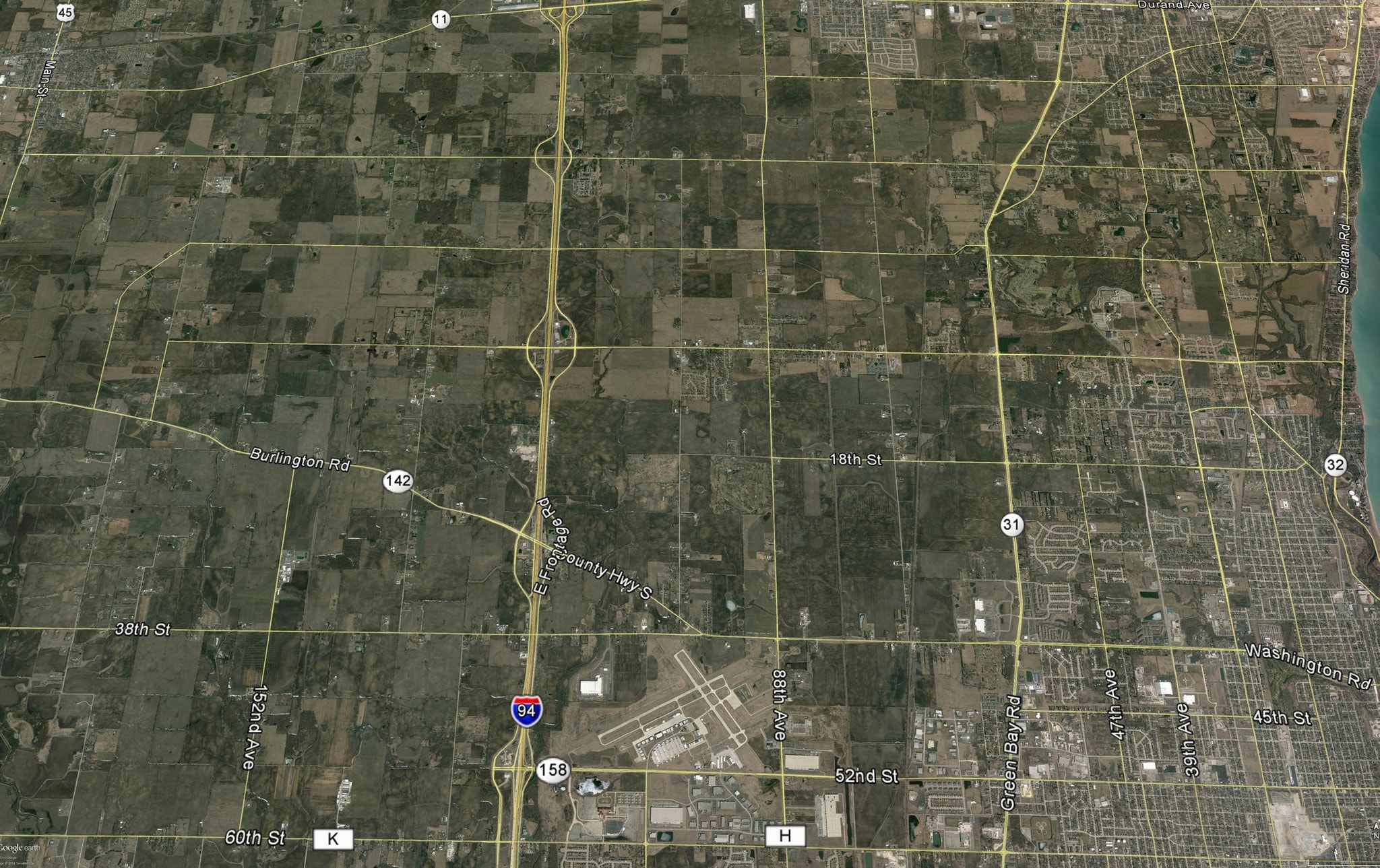 12th St & 100th Ave, Somers, WI for sale Aerial- Image 1 of 2