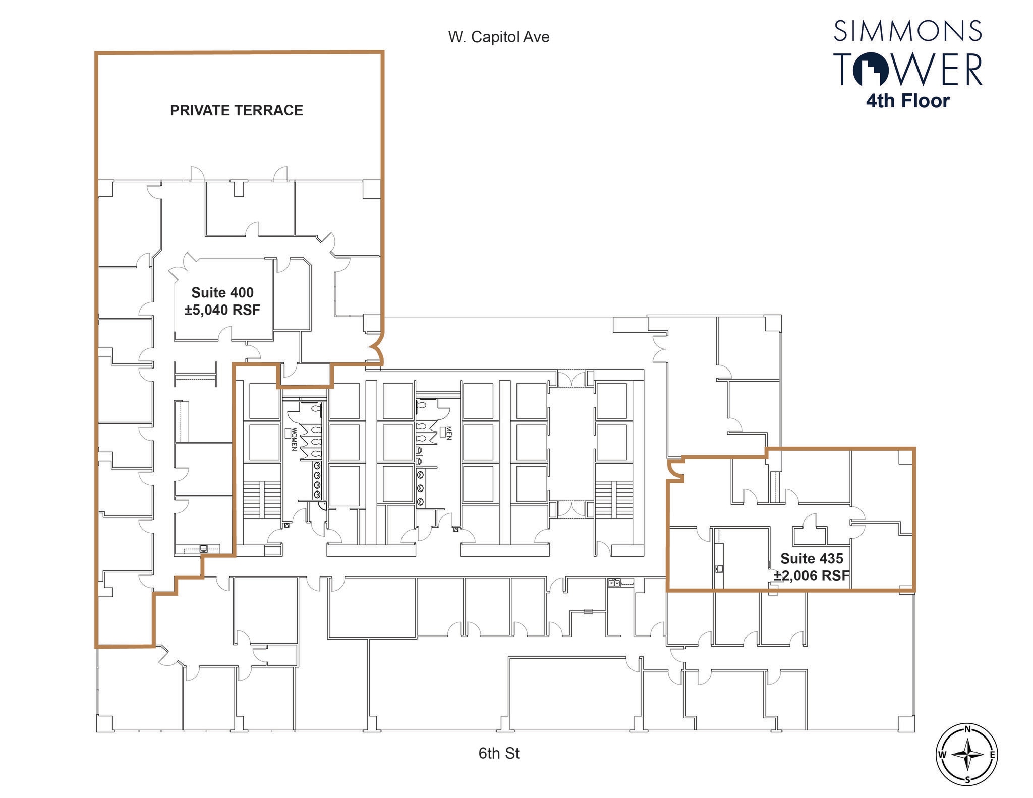 425 W Capitol Ave, Little Rock, AR à louer Plan d’étage- Image 1 de 3