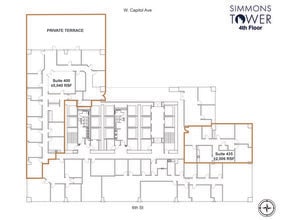 425 W Capitol Ave, Little Rock, AR à louer Plan d’étage- Image 1 de 3
