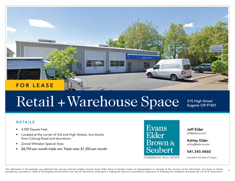 315 High St, Eugene, OR à louer - Photo du bâtiment - Image 2 de 5