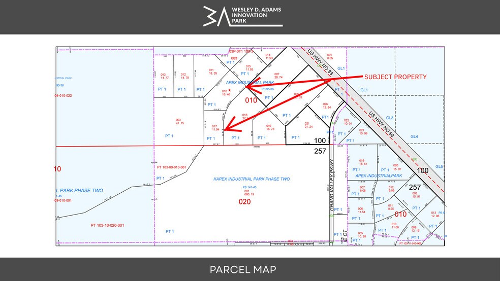 16.46 OWC Terms, Las Vegas, NV à vendre - Plan cadastral - Image 2 de 2