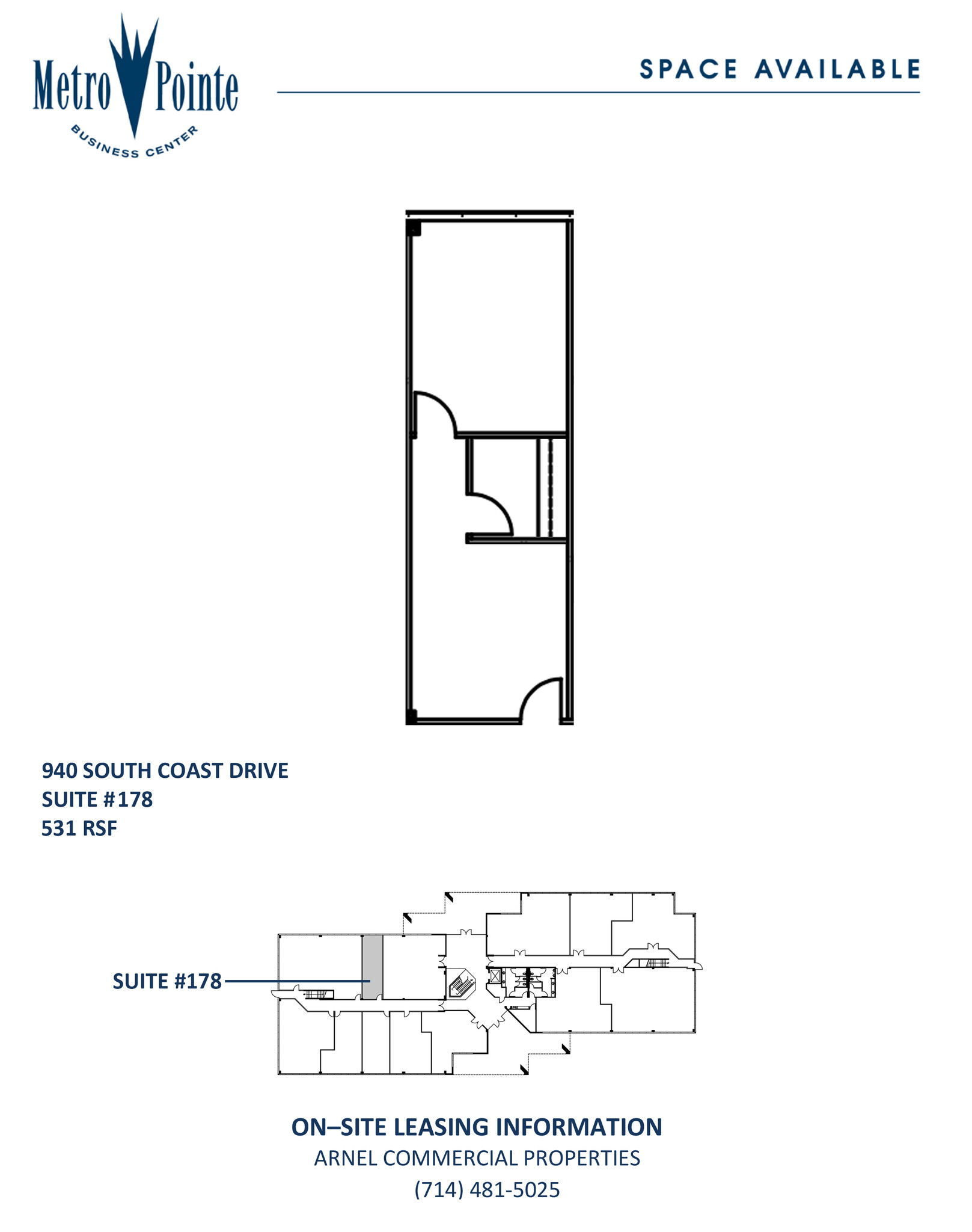 940 S Coast Dr, Costa Mesa, CA for lease Floor Plan- Image 1 of 1