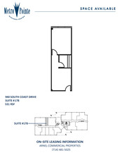 940 S Coast Dr, Costa Mesa, CA for lease Floor Plan- Image 1 of 1