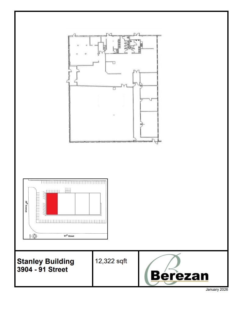 3904 91st St NW, Edmonton, AB for lease Floor Plan- Image 1 of 1