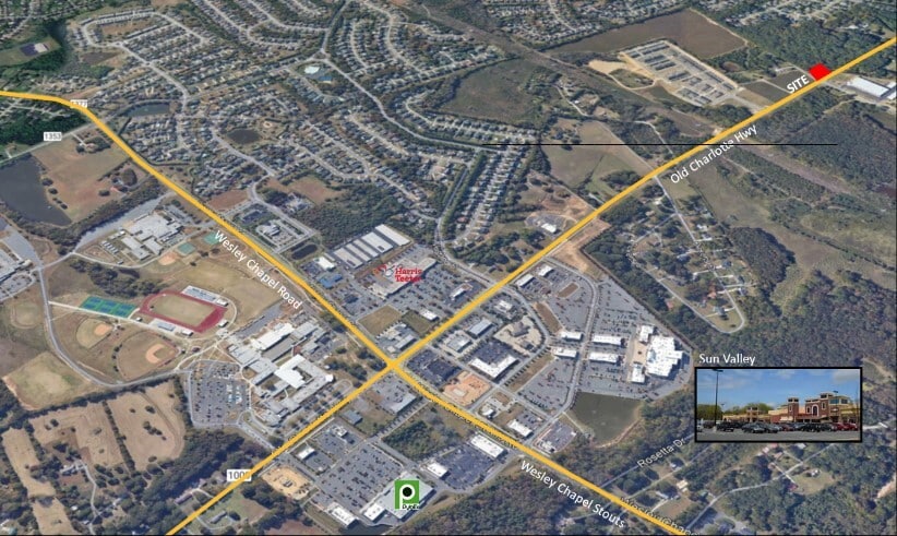 5908 Old Monroe Rd, Indian Trail, NC for sale - Aerial - Image 2 of 4