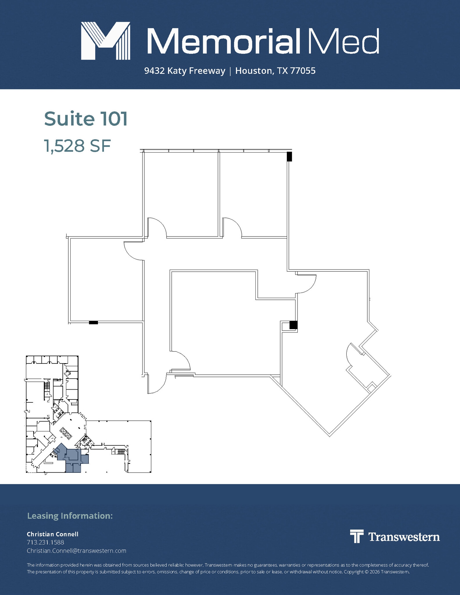 9432 Katy Fwy, Houston, TX à louer Plan d’étage- Image 1 de 1