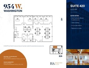 954 W Washington Blvd, Chicago, IL à louer Plan d’étage- Image 1 de 12