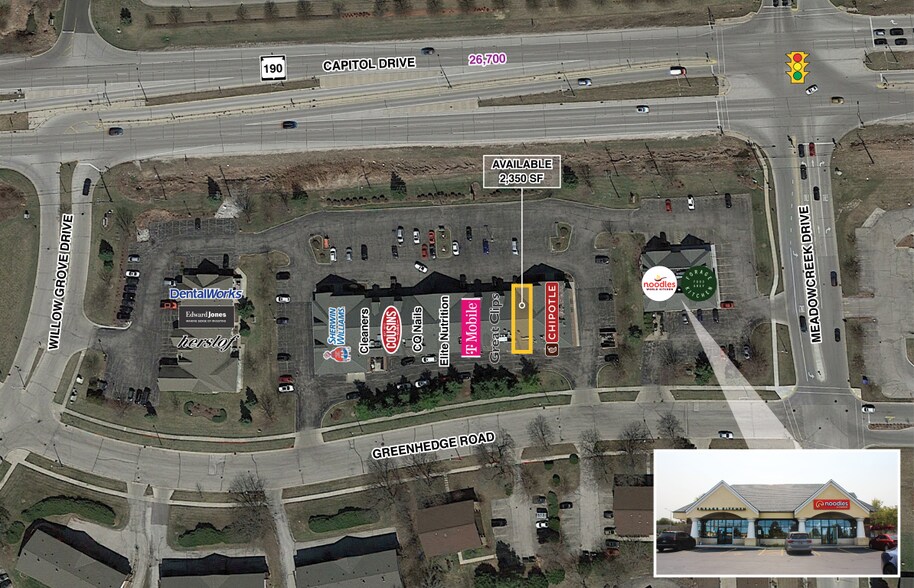 1350 Capitol Dr, Pewaukee, WI for lease - Building Photo - Image 2 of 6