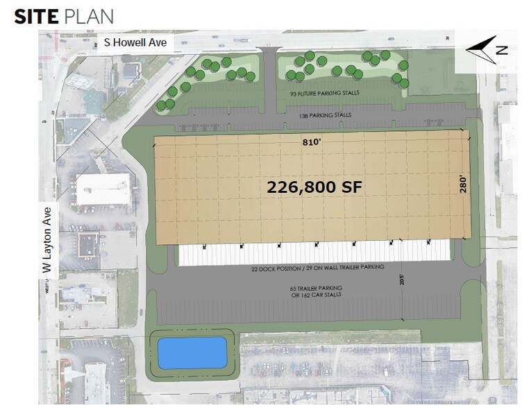 4747 S Howell Ave, Milwaukee, WI à louer - Plan de site - Image 2 de 2