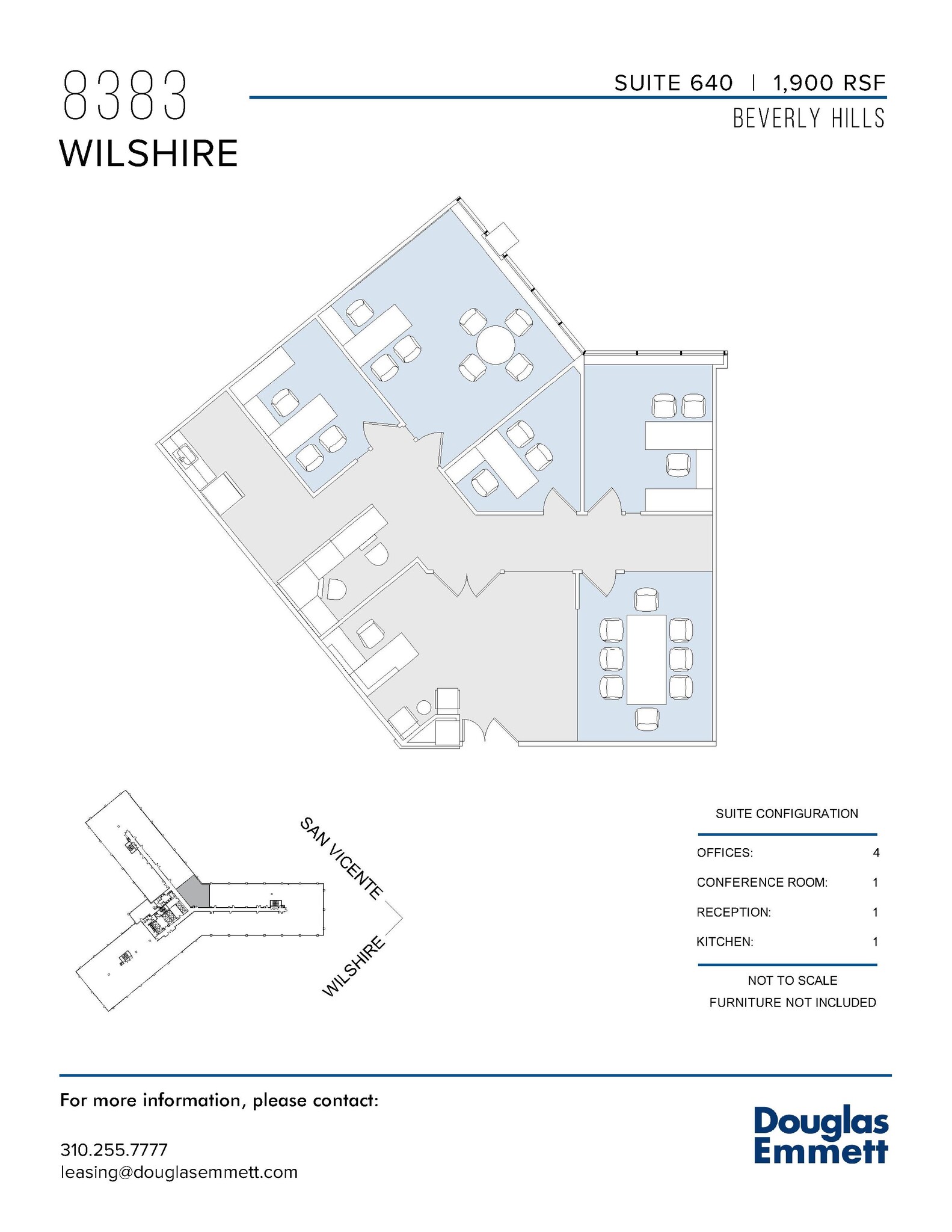 8383 Wilshire Blvd, Beverly Hills, CA à louer Plan d  tage- Image 1 de 1