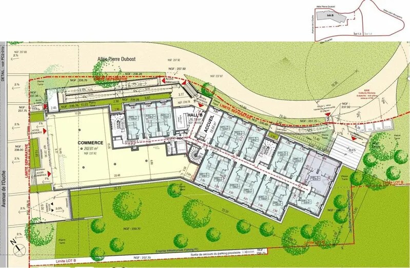 Commerce de détail dans Dijon à louer - Plan de site - Image 3 de 3