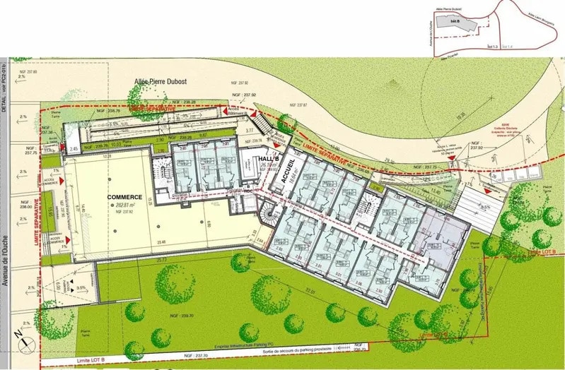 Retail in Dijon for lease - Site Plan - Image 3 of 3
