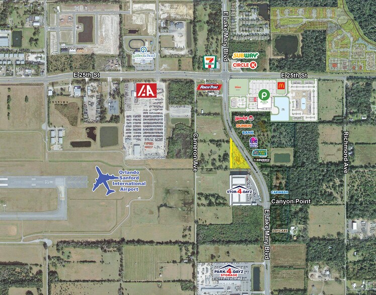 E Lake Mary Blvd, Sanford, FL à vendre - Aérien - Image 2 de 2