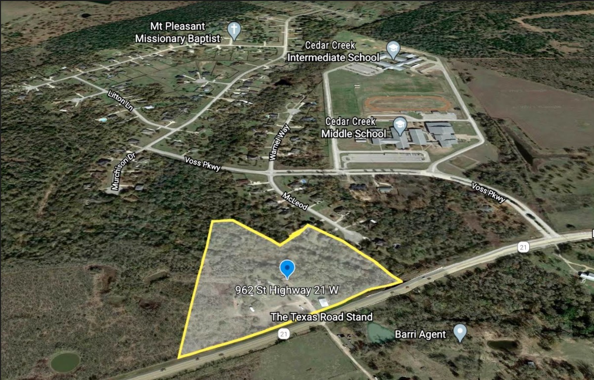 962 State Highway 21 W, Cedar Creek, TX for sale Aerial- Image 1 of 1