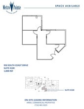 950 S Coast Dr, Costa Mesa, CA à louer Plan d’étage- Image 1 de 1