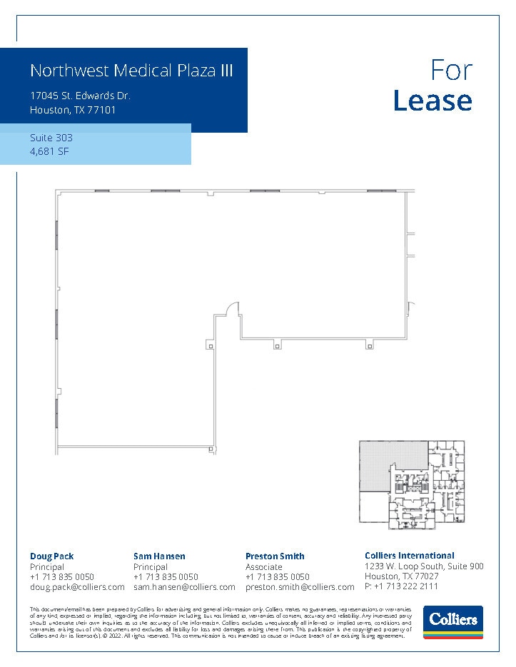 800 Peakwood Dr, Houston, TX for lease Floor Plan- Image 1 of 2