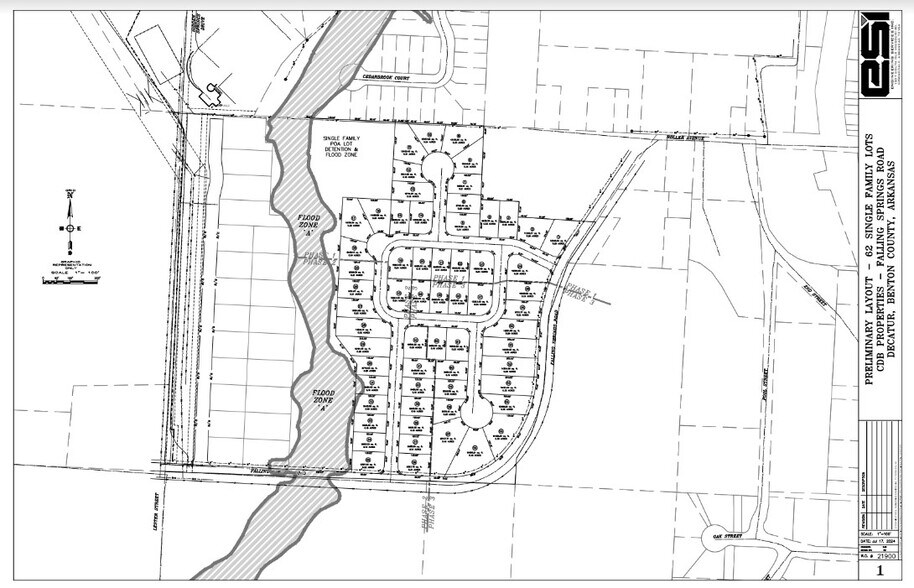 27.43 Acres on Falling Springs Rd, Decatur, AR for sale - Plat Map - Image 2 of 6
