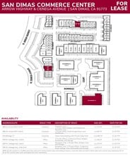 414-418 Borrego Ct, San Dimas, CA for lease Site Plan- Image 2 of 2