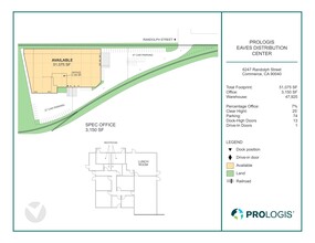 6247 Randolph St, Commerce, CA à louer Plan de site- Image 2 de 2