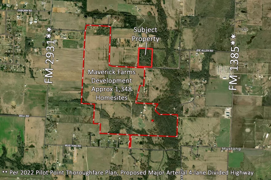 13305 Joe Allen Rd, Pilot Point, TX for sale - Aerial - Image 2 of 17