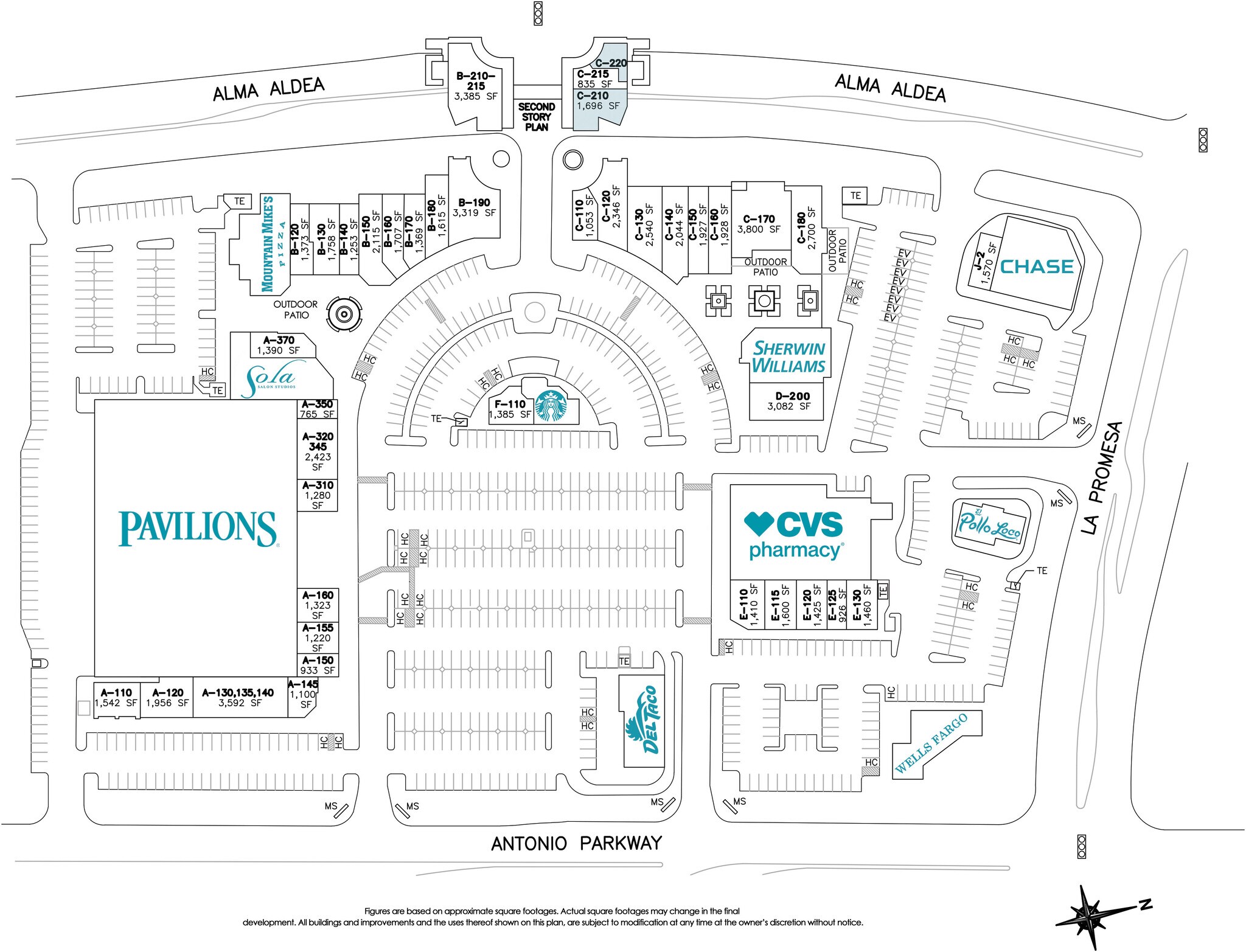 22361-22451 Antonio Pky, Rancho Santa Margarita, CA à louer Plan de site- Image 1 de 1