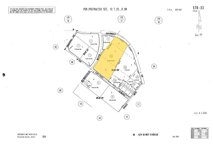 5610 Market St, Jurupa Valley, CA à vendre - Plan cadastral - Image 2 de 2