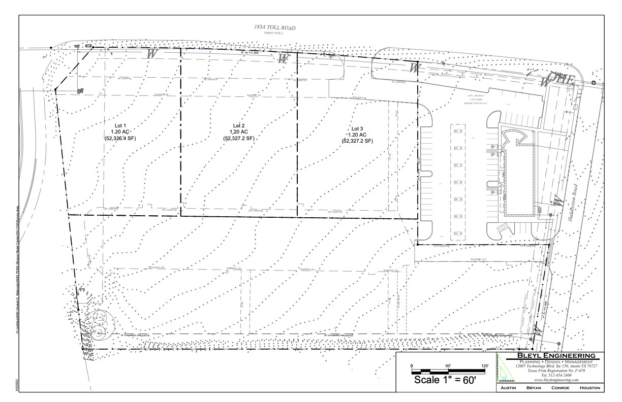 183A & Huddleston Road, Leander, TX à vendre Plan de site- Image 1 de 1