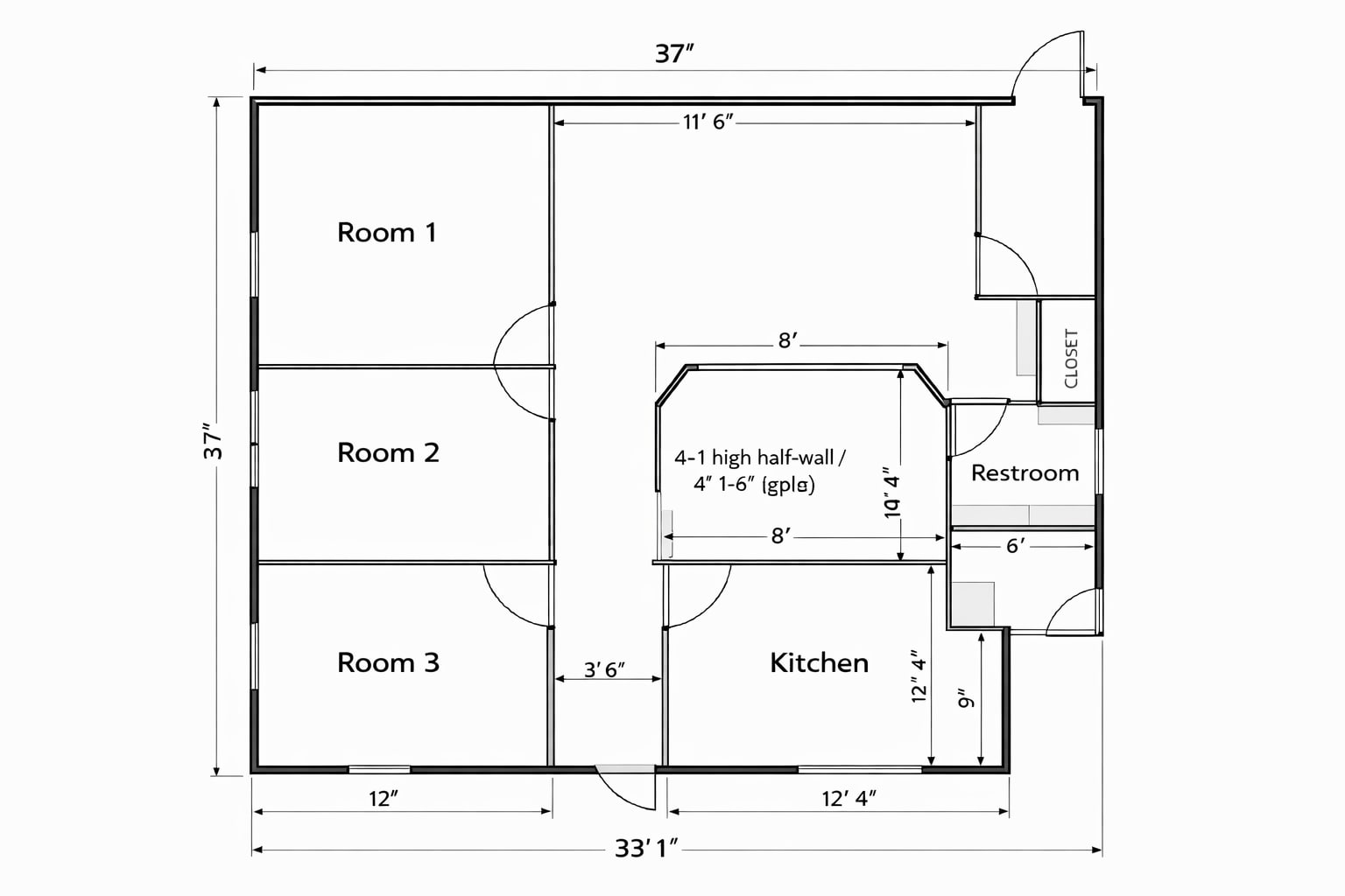 1937 Wright Blvd, Schaumburg, IL for lease Floor Plan- Image 1 of 12